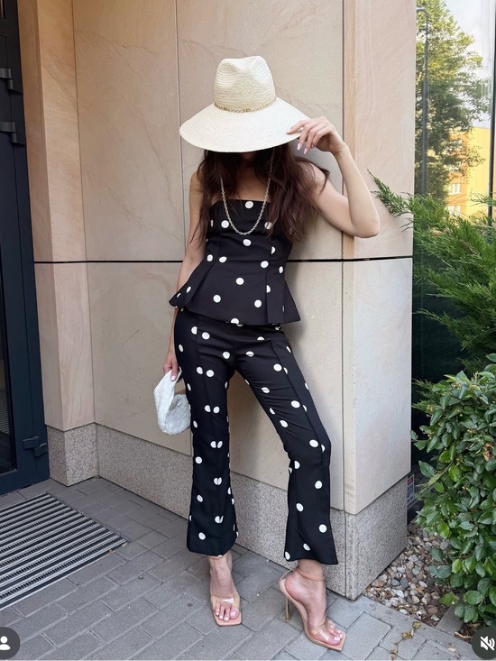 Zara Dresses & Skirts - Zara Polka Dot Strapless Jumpsuit